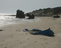 Bolonia Boat on Beach